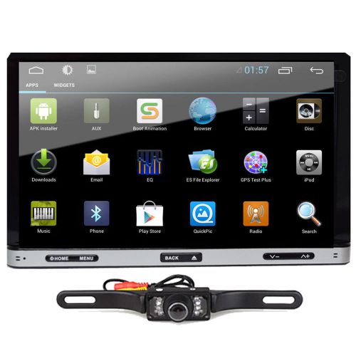 Android 4.4 2din car dvd player gps navigation radio ipod 3g wifi bt+rear camera