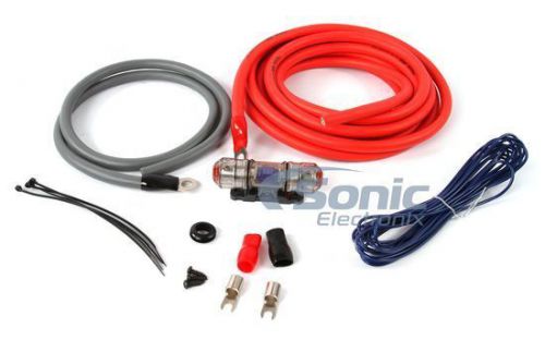 Truconnex tc4kit-4 4 gauge awg cca amplifier wiring kit for systems up to 650w