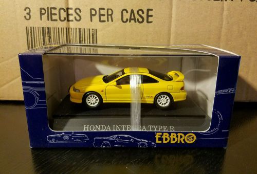Ebbro 43119 1:43 honda integra type r dc2 spec 98 die cast model car yellow