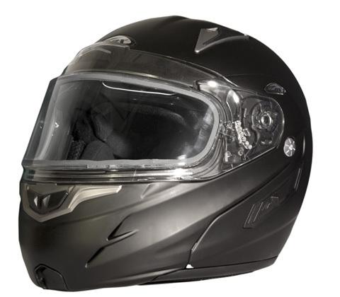 Zox genessis rn2 svs matte black med helmet dual lens