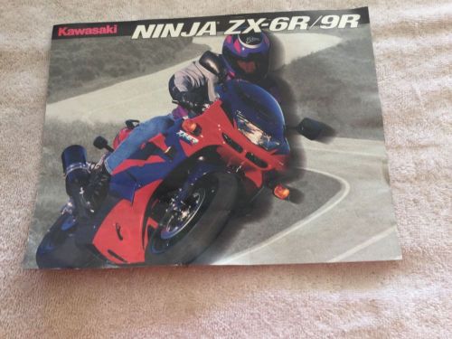 1995 kawasaki super sport bikes zx9r and zx6r sales brochure nice