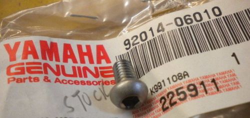Yamaha parts 92014-06010 new genuine yamaha hex socket pan head screw m6 x 10mm