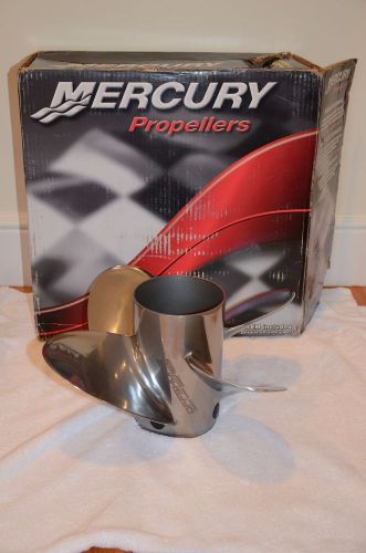 Mercury offshore 4-blade 17p lh stainless boat propeller 48-825899a46-17p
