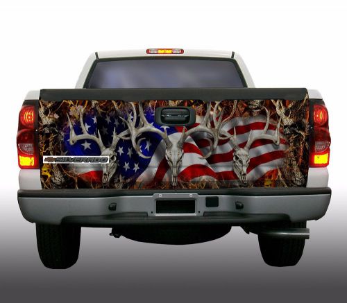 American buck 2 camouflage truck tailgate vinyl graphic decal wraps