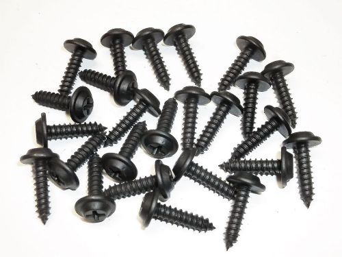For Nissan Black #10 x 3/4" Phillips Loose Washer Trim Screws #246 Qty.25