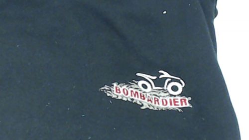 Bombardier mens size xl black can-am atv embroidered sweat shirt sweatshirt