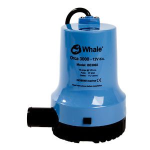 Whale marine be3002 whale orca 3000gph submersible bilge pump 12v