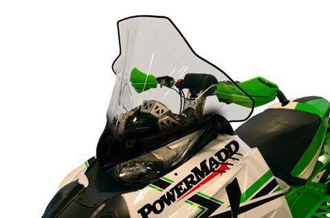 Powermadd cobra windshield - 19in. - clear with black fade 12040