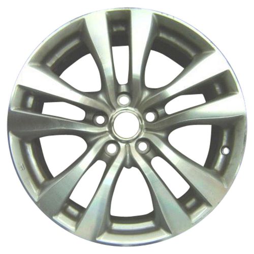 Oem reman 18x8 alloy wheel bright sparkle silver pntd with machined face-73696