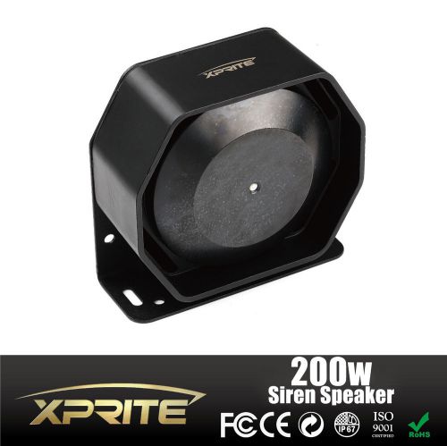 Universal 200w 12v compact loud speaker pa system horn emergency warning siren