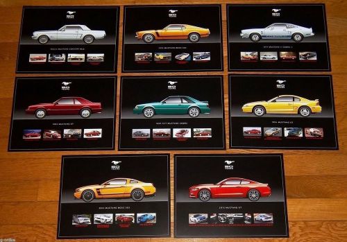 Lot of 5 sets ford mustang 50th anniversary literature brochure cards! collect!