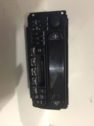 98 99 00 01 02 chrysler dodge jeep radio cassette player p04858584 works great