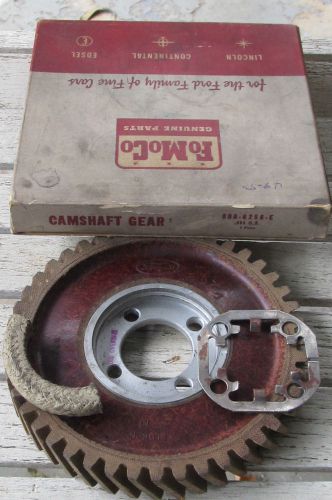 Nos 1949-1953 ford camshaft timing gear fomoco 8ba-6256-e flathead 0.006 o.s.