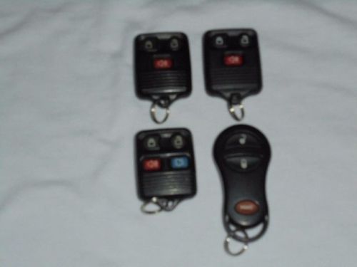 Lot of 4 ford, lincoln, mercury, chrysler, dodge remote keyless entries