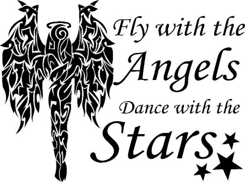 Tribal angel inspirational quote small vinyl decal sticker car truck wall decor
