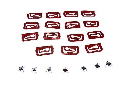 New windshield molding trim clips with lower molding chrome screws a body 68-72