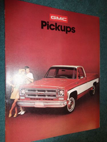 1975 gmc truck sales catalog / original dealership pickup brochure