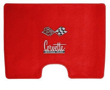 Corvette 63-67 c2 embroidered double logo cargo mat coupe or convertible