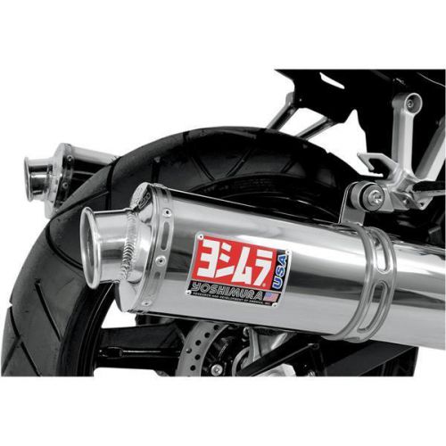 Yoshimura rs-3 race series dual bolt-ons stainless steel muffler 1131455