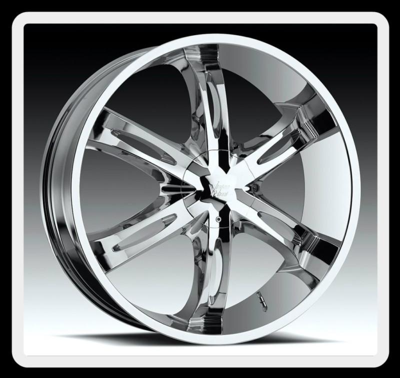 28" vision hollywood 6 5x5 impala tahoe wrangler gmc yukon wheels rims free lugs