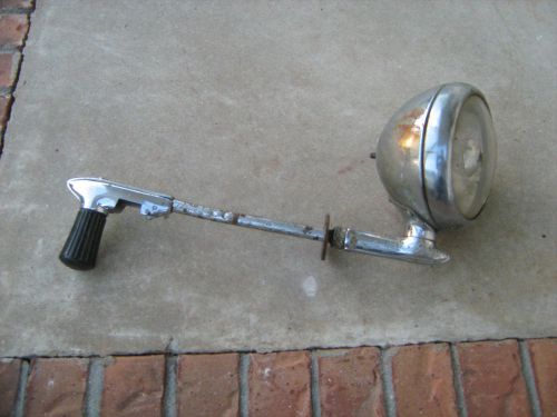 Old chrome spot light with arm