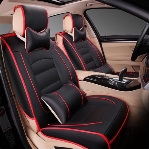 New 5 seat full surround ice silk leather car seat cushion cover for all car