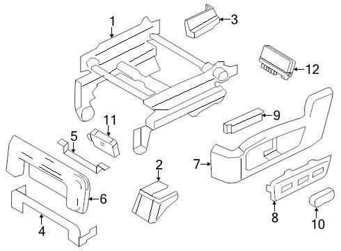 Ford oem seat track cover bl7z7862187ae image 7