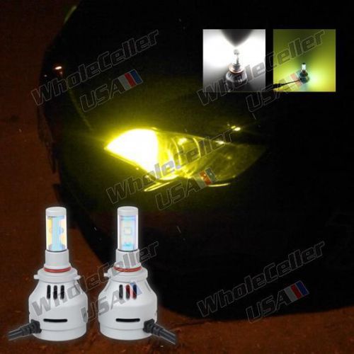 2x 4000 lumen 9005 dual color high power all in one cree led low beam headlight