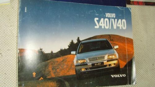 01 volvo s40 * owners manual * as pictured * 22349