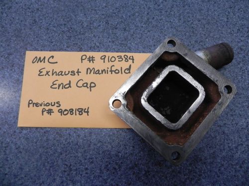 Omc stern drive manifold end cap p# 910384 used previous p# 908184