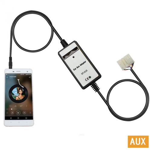 Quality car aux audio input mp3 adapter cable interface for lexus 5+7 pin plug