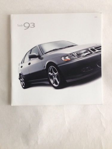 2002 saab 93 brochure deluxe dealer literature - used