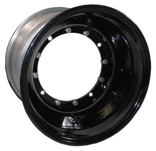 Keizer aluminum wheel,12 bolt,10x6,4&#034;,micro-sprint,600 mini-sprint,black