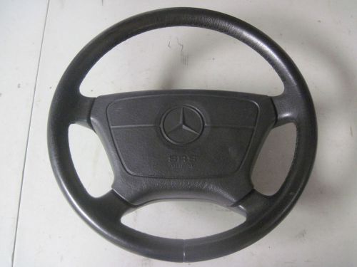 Mercedes w124 w202 w210 w140 e c s leather steering wheel &amp; airbag oem e320 e420