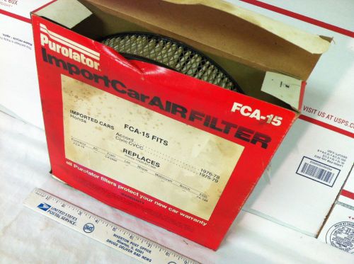 Honda, purolator air filter, ca3501/15,  1975 to 1979.    nos.   item:  1610
