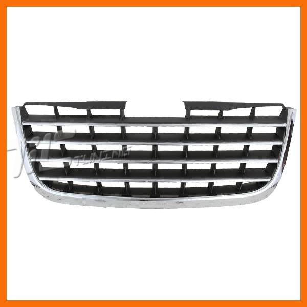 2008-201010 chrysler town country black/chrome grille replacement unit