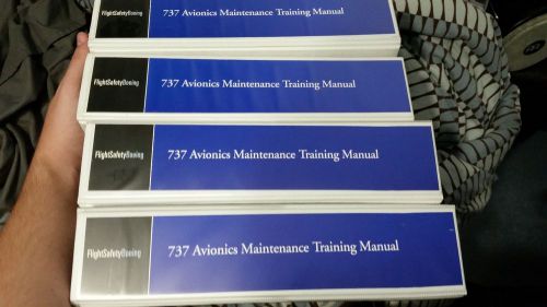 Flightsafety boeing 737 aircraft avionics maintenance manuals (4 books) used
