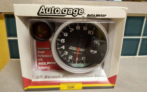 Auto meter autogage 233904 5&#034; street performance tach 10,000 rpm