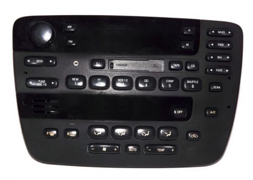 Ford 2006 taurus cassette cd control radio w aux ipod input digital heat ac ver