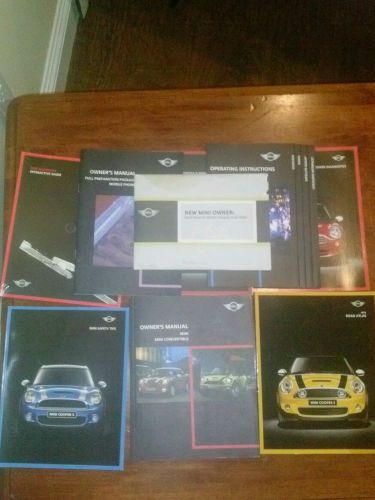 2010 mini convertible owners manual with case