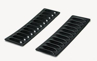Summit hood scoops louvers 17" long 5" wide 1/2" tall abs plastic black pr