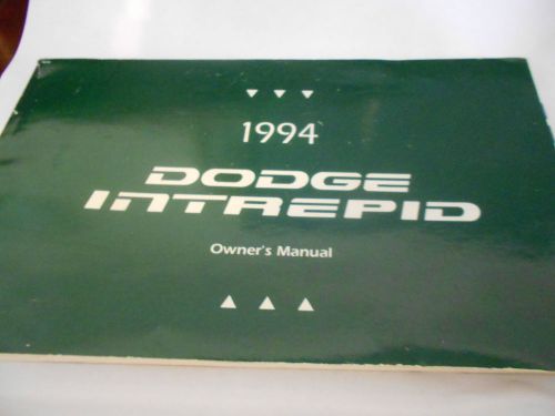 1994 dodge intrepid  owners manual