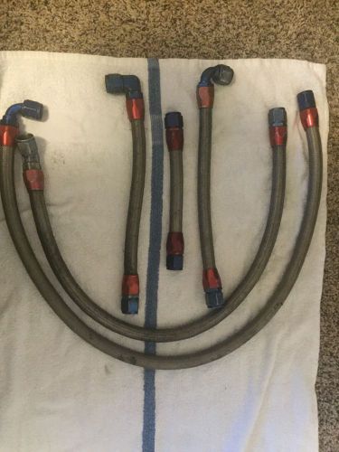 -10 stainless oil lines dry sump sprint car