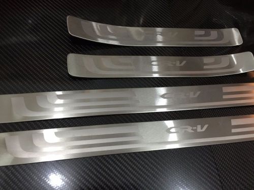 Chrome stainless steel door sill entry protect step plates for honda crv cr-v