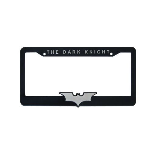 Pair of new batman the dark knight logo universal 3-d license plate frame (1)