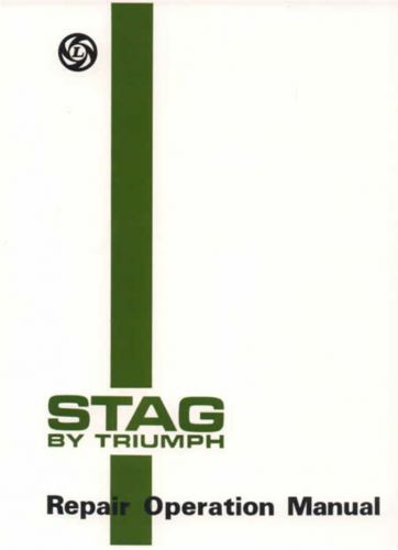 Factory workshop manual triumph stag british leyland operation service repair