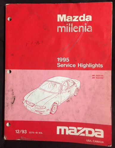 1995 mazda millenia factory oem service highlights manual