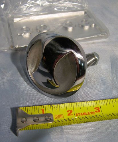 Nos attwood stainless flush mount boat ski tow eye with backing plate, nuts