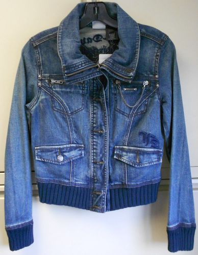 Harley davidson womens blue jean jacket 96060-12vw