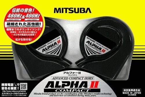 Mitsuba san kowa alpha ii compact horn 480hz/400hz hos-04g from japan 12v